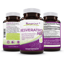 Private Label Resveratrol Capsules Nootropics Brain Booster Supplement 90day Supply Promotes Anti-Aging, Cardiovascular Support